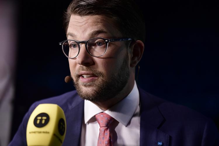 Jimmie Åkesson har modtaget en trussel, som nu efterforskes. 11610 Stina Stjernkvist/tt/Ritzau Scanpix