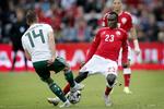 Pione Sisto spillede endnu en mindre god landskamp, da Danmark slog Wales med 2-0. Jens Dresling/POLFOTO