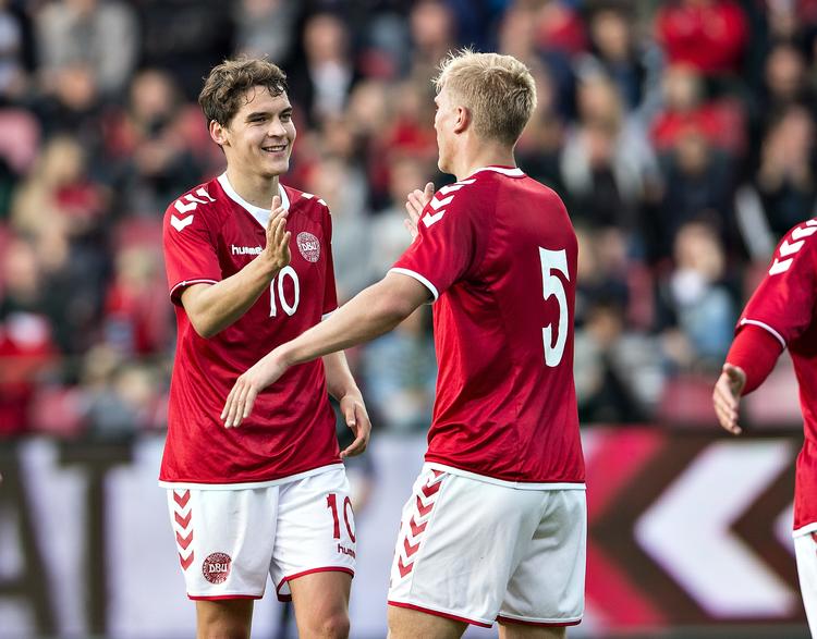 Med 8 mål i 8 kampe er Robert Skov den mest scorende i hele EM-kvalifikationen for U21. Henning Bagger/Ritzau Scanpix
