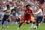 Mohamed Salah og Liverpool var en klasse bedre end Christian Eriksen og Tottenham. Tim Ireland/AP