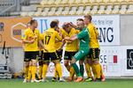 Det var Kasper Junkers debut for Horsens - og det gik ud over AGF. Bo Amstrup/Ritzau Scanpix