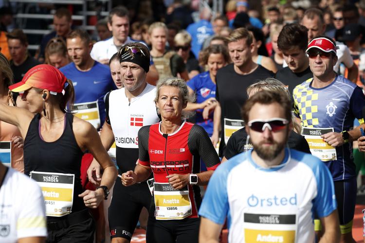 Den fjerde udgave af Copenhagen Half Marathon har start og mål på Øster Allé, 2100 København. Herfra starter kvindernes og mændenes elite samt det øvrige felt samlet kl. 11.15.
   Jens Dresling/POLFOTO