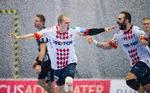 Sportsligt halter det også i KIF for Kasper Irming og  Cyril Viudes. 3 point i de første 4 kampe samt exit i pokalturneringen er  sæsons udbytte. Claus Fisker/Ritzau Scanpix