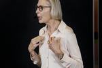 Generaldirektør Maria Rørbye Rønn præsenterede i dag den store spareplan i DR Byen.    Emma Sejersen/POLFOTO