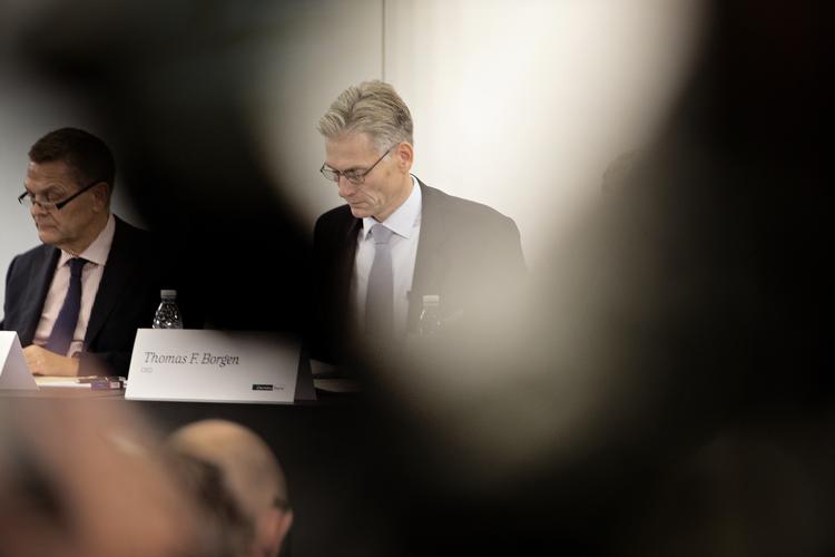 Thomas Borgen bliver på posten som administrerende direktør indtil hans afløser i danske Bank er fundet.  Martin Lehmann/POLFOTO
