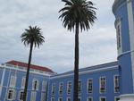 Ponta Delgada har flere farverige bygninger, og nogle af dem kunne lige så godt ligge i cubanske Havanas gader. Foto: Eva Holtegaard-Kasler
