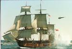 Billedet viser en genskabelse af skibet 'HMB Endeavour', der ankommer til Florida i 1998. Arkivfoto.
   Terry Renna/AP