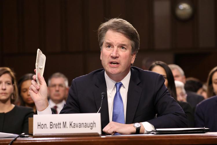 Højesteretskandidat Brett Kavanaugh anklages for et overgreb i 1980'erne, som han afviser at have begået. Kvinden, som står bag, vil ikke på nuværende tidspunkt stille op til en høring om sagen i Senatet.    Chris Wattie/Ritzau Scanpix