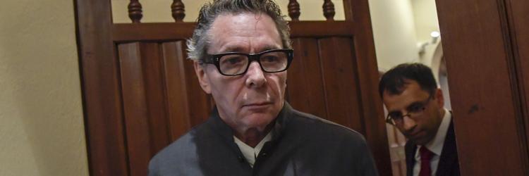 Jean-Claude Arnault ses her ved dagens retsmøde i byretten i Stockholm.    Janerik Henriksson/tt/Ritzau Scanpix