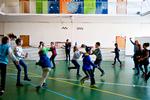 De fleste børn - er som børnene her på billedet - ganske tilfredse med at gå i skole, men der er en mindre gruppe børn, som ikke magter det. (arkivfoto) Katinka Hustad/POLFOTO