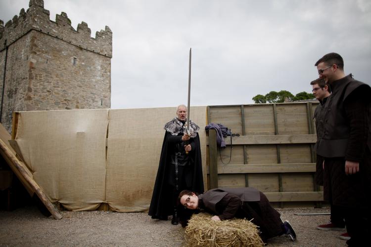 'Game of Thrones' er bl.a. indspillet her i Strangford i Nordirland.    Peter Morrison/AP