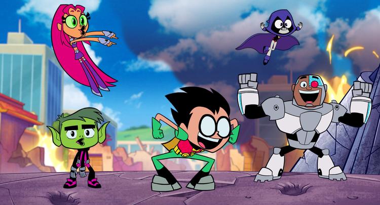 Tegnefilmen 'Teen Titans Go!' er en af de amerikanske tv-serier, der i den grad har skruet op for tempoet og de popkulturelle referencer, når Robin og hans hold af superhelte skal løse problemer, der ofte er i børnehøjde. /AP
