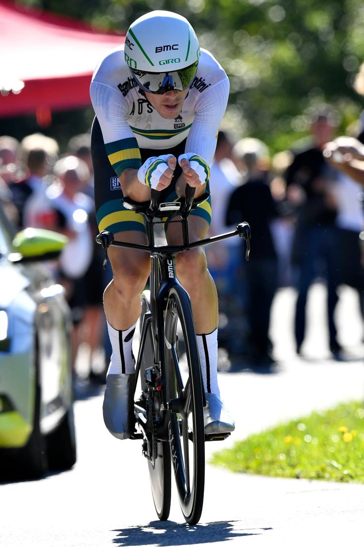 Rohan Dennis på vej mod den store triumf. Kerstin Joensson/AP
