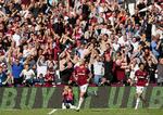 Der var fest på London Stadium, og den blev bare bedre, da West Hams Marko Arnautovic cementerede  hjemmeholdets sejr på 3-1 over Manchester United. Tim Ireland/AP