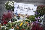 Kim Larsen mindes i disse dage landet over - her på Christianshavns Torv i København.
   Jens Dresling/POLFOTO