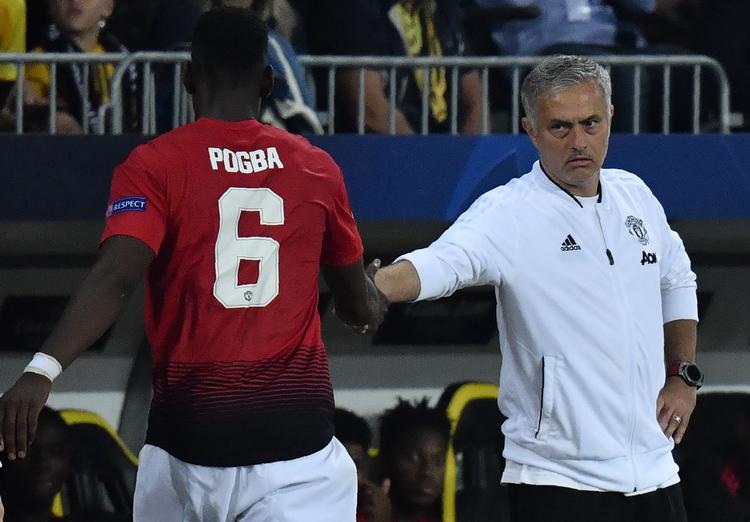 Den seneste tid er der taget forskud på vinterens frost, når den franske verdensmester Paul Pogba og José Mourinho har hilst på hinanden. Alain Grosclaude/Ritzau Scanpix