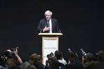 Storbritanniens tidligere udenrigsminister Boris Johnson fik højlydte klapsalver ved Det Konservative Partis konvent i Birmingham. Aaron Chown/AP