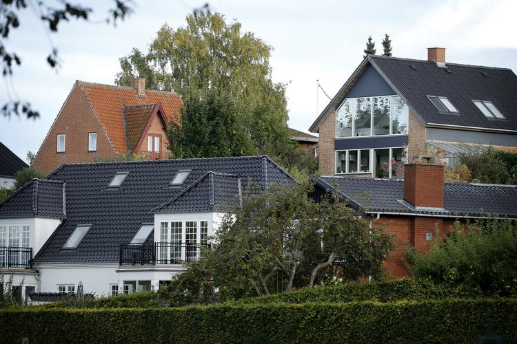 
    Huse ved Utterslev Mose. Nu stiger prisen på huse mere end prisen på lejligheder.
   Jens Dresling/POLFOTO