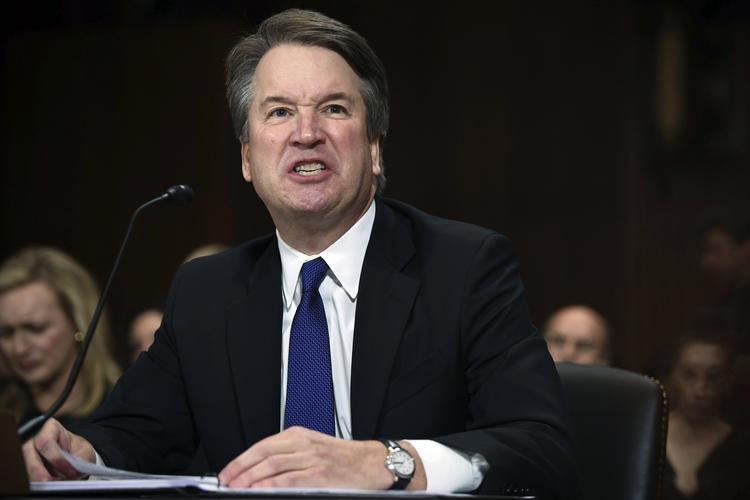 Torsdag i sidste uge vidnede Brett Kavanaugh under ed for retsudvalget i Senatet, der måske allerede fredag i denne uge skal stemme om hans nominering til højesteret. Saul Loeb/Ritzau Scanpix
