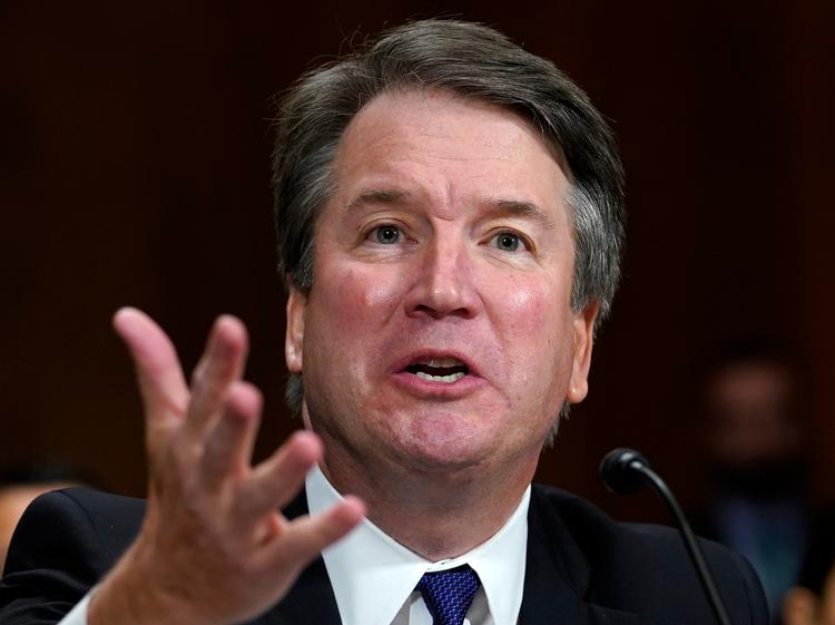 Brett Kavanaugh fortryder sin følelsesladet opførsel. Andrew Harnik/AP