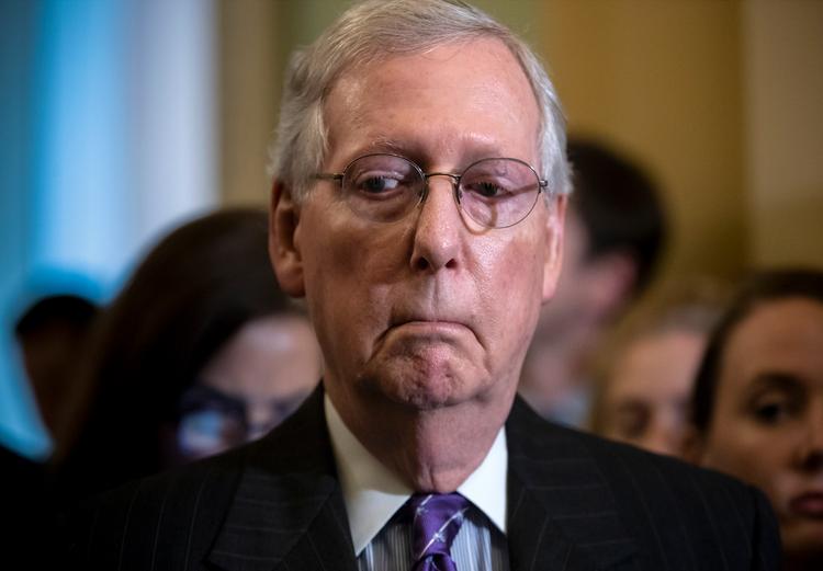 Senator Mitch McConnell fra Kentucky er formand for det republikanske flertal i Senatet. 
Foto: AP Photo/J. Scott Applewhite. J. Scott Applewhite/AP