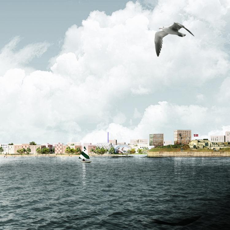 For at Lynetteholmen skal stige op af vandet, skal et område på 2 millioner kvadratmeter fyldes op med jord, jord, jord, som er blevet gravet op i forbindelse med andre byggeprojekter.  Illustration Transport-, Bygnings- og Boligministeriet