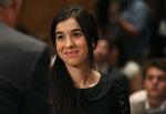 Nadia Murad under et møde i det amerikanske senat forrige år. Mark Wilson/Ritzau Scanpix