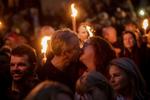 Optoget i København var et af mange landet over. Titusinder sagde farvel med fællessang og fakler.  Mads Nissen/POLFOTO