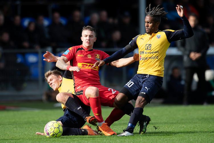 Quincy Antipas er nu oppe på 38 mål i Superligaen i 189 kampe. Bo Amstrup/Ritzau Scanpix