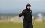 Der var koldt og blæsende på den skotske østkyst, da Lucas Bjerregaard sikrede sig sin anden sejr på European Tour. Lee Smith/Ritzau Scanpix