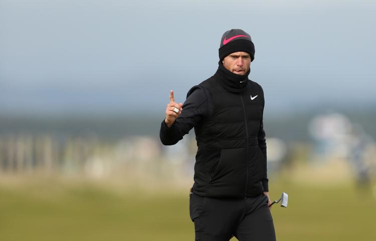 Der var koldt og blæsende på den skotske østkyst, da Lucas Bjerregaard sikrede sig sin anden sejr på European Tour. Lee Smith/Ritzau Scanpix