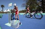 Sif Bendix Madsen var hurtigst på cyklen, men energitanken var tom, da de sidste meter på løberuten skulle tilbagelægges. Jed Leicester for Ois/ioc/Jed Leicester for OIS/IOC