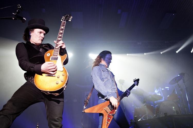 D-A-D er nu tilbage i studiet for at færdiggøre det album som udsendes i det tidlige forår.
   Arkivfoto: Sisse Dupont/POLFOTO