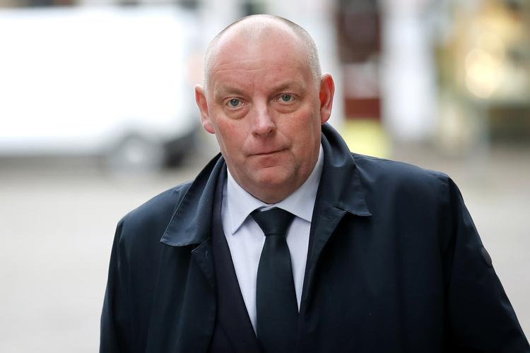 Lederen af Politiets  Efterretningstjeneste, PET, 58-årige Finn Borch Andersen blev krydsforhørt i dagens retsmøde i Østre Landsret i ankesagen om bogen 'Syv år for PET'. Bogen handler om tidligere PET-chef Jakob Scharfs tid som leder af tjenesten. Jens Dresling/POLFOTO