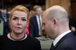 Udlændinge- og integrationsminister Inger Støjberg og justitsminister Søren Pape Poulsen under Folketingets åbning.
   Jens Dresling/POLFOTO
