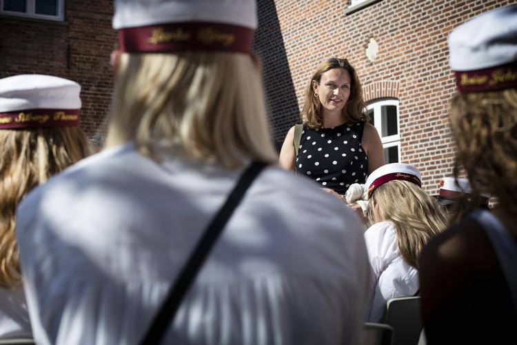 »På nogle uddannelsessteder er der opstået en usund kultur, hvor man simpelthen ikke tager uddannelsen alvorligt nok. Det er lige præcis her, man skal sætte ind, siger undervisningsminister Merete Riisager. Joachim Ladefoged