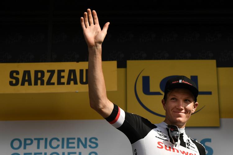Søren Kragh Andersen sikrede sig en af årets store sejre, da han for godt to uger siden slog til i Paris-Tours. Marco Bertorello/Ritzau Scanpix