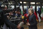 Theresa May blev kun en let hors d'oeuvre ved mødet mellem EU's stats- og regeringsledere i Bruxelles. Francisco Seco/AP