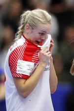 Stine Jørgensen er knæskadet og går glip af EM. (arkivfoto) Jens Dresling/POLFOTO