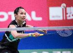Tai Tzu Ying fra kinesisk Taiwan vandt finalen i damesingle med en sejr i tre sæt over  Saina Newhal fra Indien. Claus Fisker/Ritzau Scanpix