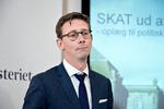 SKAT. Skatteminister Karsten Lauritzen (V) præsenterede for to år siden sin plan om at bruge 7 milliarder kr. på at nedlægge Skat og i stedet oprette 7 nye styrelser. Arkivfoto. Lars Krabbe/POLFOTO