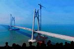 Den nye bro er 55 kilometer lang og forbinder Hong Kong med Macau og byen Zhuhai på det kinesiske fastland. Andy Wong/AP