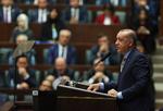 Den tyrkiske præsident Recep Tayyip Erdogan talte i dag for medlemmerne af sit parti AKP om Khashoggi-sagen. Ali Unal/AP
