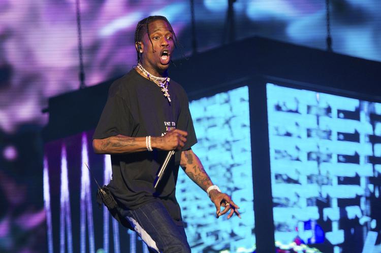 Houston-rapperen Travis Scott skal spille på Roskilde Festivals Orange Scene til juli. Scott Roth/AP