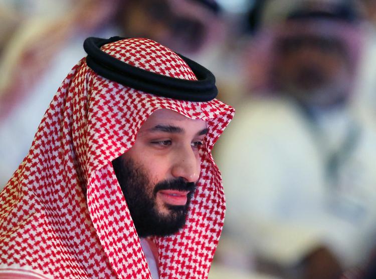 »Det var en afskyelig forbrydelse, som ikke kan retfærdiggøres. Retfærdigheden vil ske fyldest«, siger kronprins Mohammed bin Salman, som onsdag talte på en stor investeringskonference i Riyadh. Amr Nabil/AP