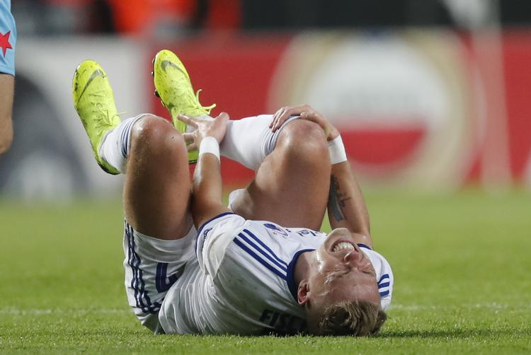 Efter en bleg indsats blev Viktor Fischer udskiftet i anden halvleg. Jens Dresling/POLFOTO