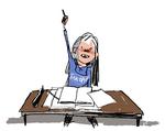 Arkivtegning: Mette Dreyer Mette Dreyer/Politiken-Tegning
