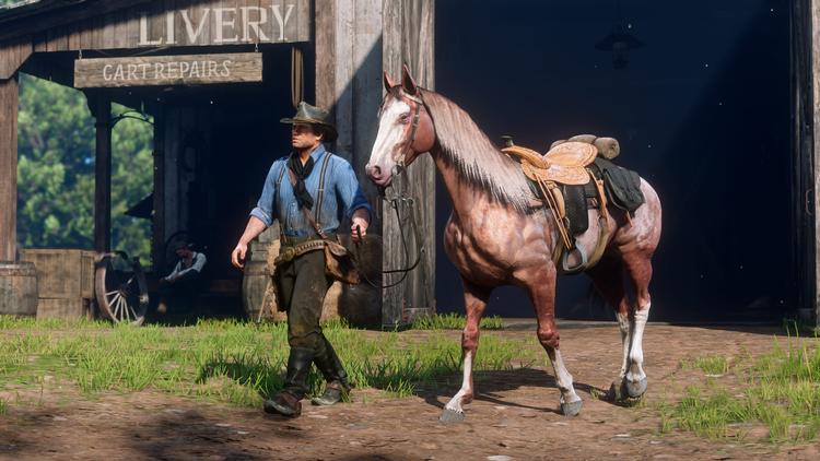 Det er vigtigt at skabe et godt forhold til sin hest i det nye 'Red Dead Redemption 2'. For hvis ikke man sørger for at strigle den og made den, stoler den ikke på en. Det kan betyde, den stejlende smider dig af, fordi den bliver utryg under en ildkamp, eller hvis et rovdyr nærmer sig. Rockstar Games