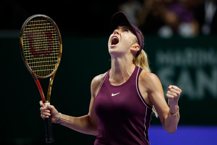 Elina Svitolina har leveret varen hele ugen ved WTA Finals i Singapore, hvor hun nu har taget fire sejre på stribe. Vincent Thian/AP