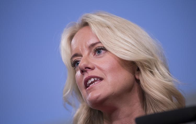 Formand for Nye Borgerlige, Pernille Vermund, gør klar til valgkamp med toner, der kan genkendes fra amerikansk politik. Claus Fisker/Ritzau Scanpix